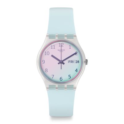 Swatch GE713 Armband-Uhr Ultraciel Analog Quarz mit Silikon-Band