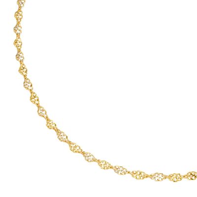 Karat 99051940450 Singapurkette Collier Damen 375/- Gelb-Gold 45 cm