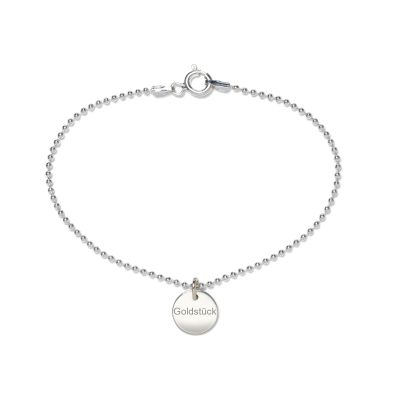 Beka & Bell 5022 Armband Lieblingsstück Goldstück Silber 19 cm