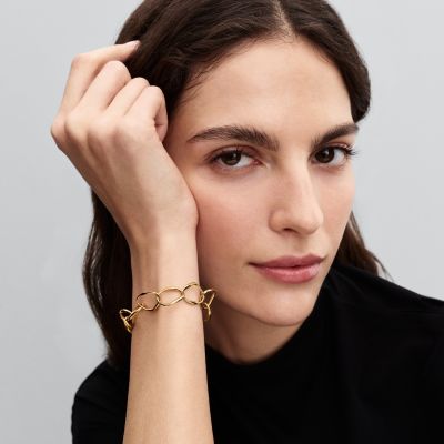 Pandora Gliederarmband Organisch Geformt 14K Vergoldet 20 cm 563864C00