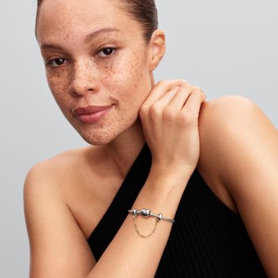 Pandora Komfortkette Sicherheitskette Damen 14K Vergoldet 763904C00-05