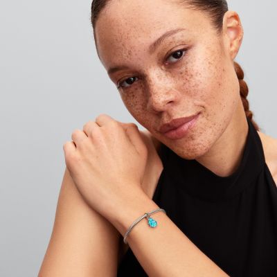 Pandora Me Charm-Anhänger Murano-Glas Meeresschnecke Silber 793900C01