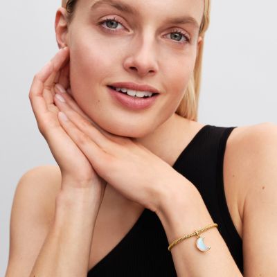 Pandora Charm-Anhänger Mondsichel Doppelt 14K Vergoldet 764275C01