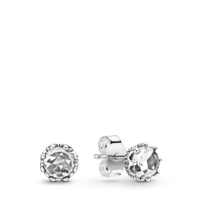 Pandora 298311CZ Ohrringe Clear Sparkling Crown Sterling Silber