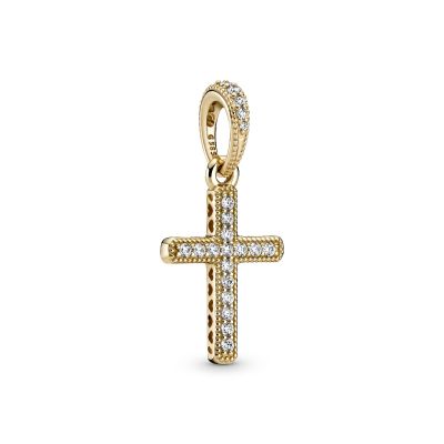 Pandora 359521C01 Ketten-Anhänger Damen Funkelndes Kreuz 14k Gelbgold