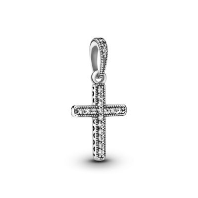 Pandora 397571CZ Ketten-Anhänger Damen Funkelndes Kreuz Zirkonia Sterling-Silber