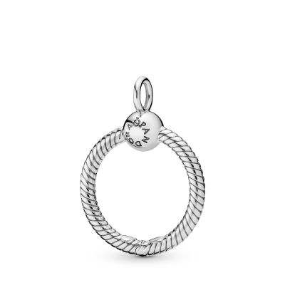 Pandora 398296 Ketten-Anhänger Charmträger Moments O Pendant Sterling-Silber
