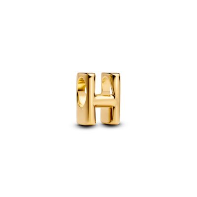 Pandora Charm Damen Buchstabe H Alphabet 14 Karat Vergoldet 763954C00