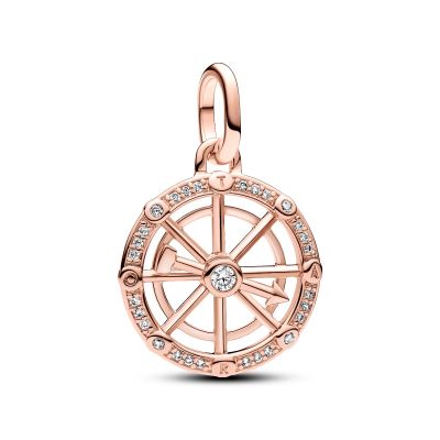 Pandora Me Medaillon-Charm Glücksrad Zirkonia Rosévergoldet 783063C01