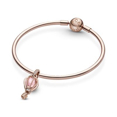 Pandora Rose 789434C01 Charm-Anhänger Damen Funkelnder Rosafarbener Heißluftballon 
