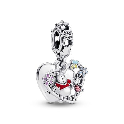 Pandora Disney 792214C01 Charm-Anhänger Damen Winnie Puuh Ferkel Sterling-Silber