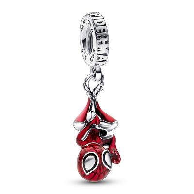 Pandora Marvel 792323C01 Charm-Anhänger Hängender Spider-Man Sterling-Silber