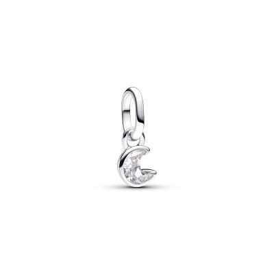 Pandora Me Mini-Charm-Anhänger Damen Funkelnder Mond Silber 793364C01