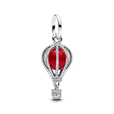 Pandora Charm-Anhänger Heißluftballon Murano-Glas Silber 798064C01