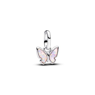 Pandora Me Mini-Charm-Anhänger Rosa Schmetterling Silber 793825C01