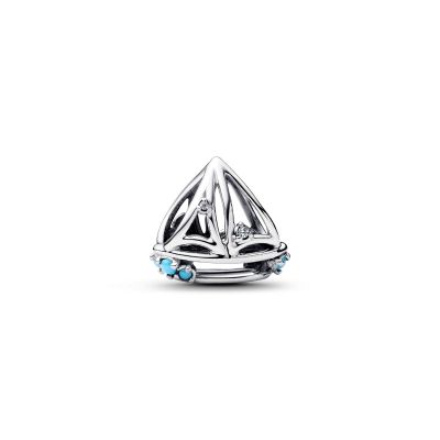 Pandora Charm Damen Segelboot Zirkonia Sterling-Silber 793905C01