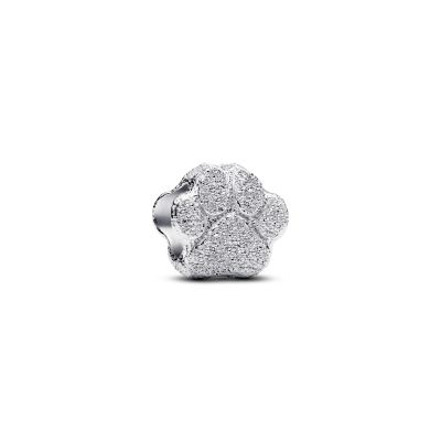Pandora Mini-Charm Pfote Strukturiert Sterling-Silber 794043C00