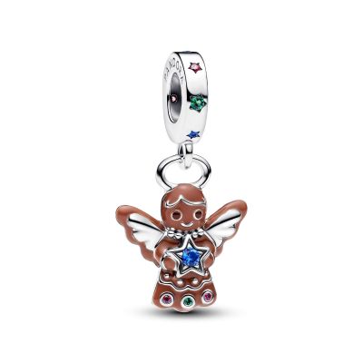 Pandora Charm-Anhänger Lebkuchen-Engel Sterling-Silber 794243C01