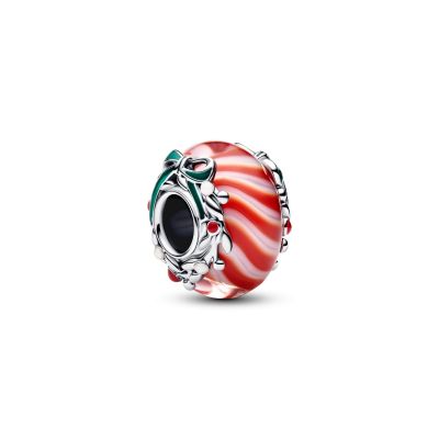 Pandora Charm Zuckerstange Murano-Glas Sterling-Silber 794252C01