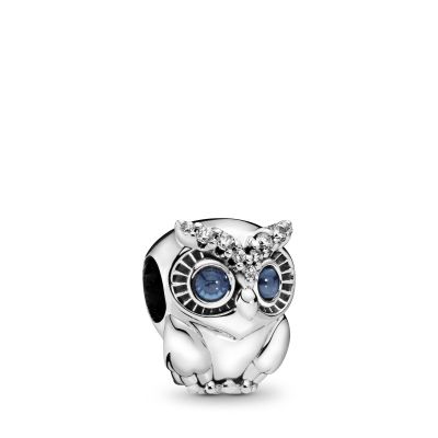 Pandora 798397NBCB Charm Sparkling Owl Sterling-Silber