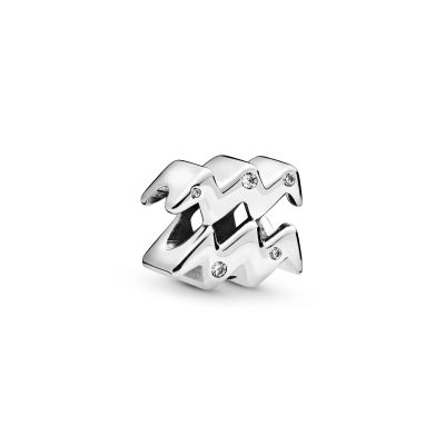 Pandora 798415C01 Charm Damen Funkelnder Wassermann Sterling-Silber