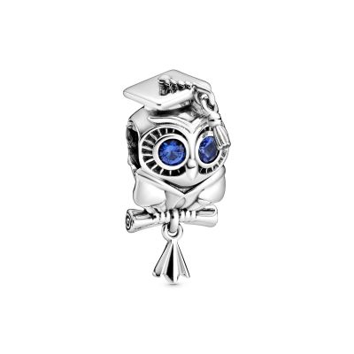 Pandora 798907C01 Charm Weise Eule Schulabschluss Silber