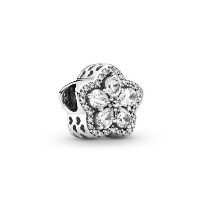Pandora 799224C01 Pavé-Charm Funkelnde Schneeflocke Silber