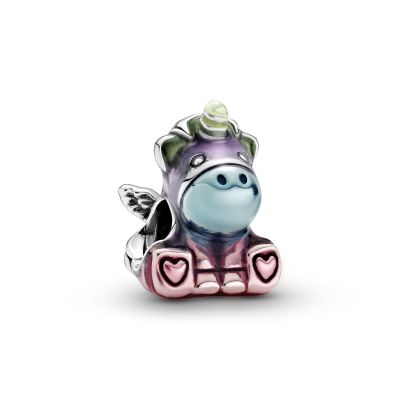 Pandora 799353C01 Charm Damen Bruno das Einhorn in Regenbogenfarben Silber