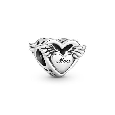 Pandora 799367C00 Charm Damen Herz Engelsflügel Mum Sterling-Silber