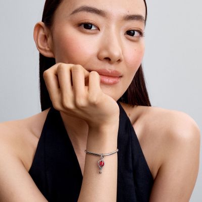 Pandora Charm-Anhänger Heißluftballon Murano-Glas Silber 798064C01