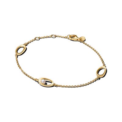 Pandora Essence Armband Ovale mit Perlen 14K Vergoldet 564677C01