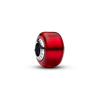 Pandora Charm Rotes Murano-Glas Sterling-Silber 794425C00