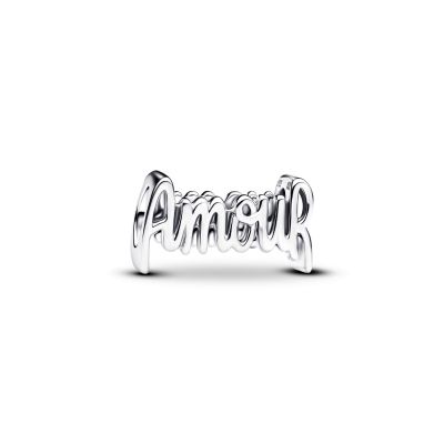 Pandora Charm Damen Amour Schrift Sterling-Silber 794426C00