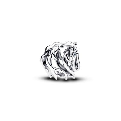 Pandora Charm Damen Pferd Zirkonia Sterling-Silber 794430C01