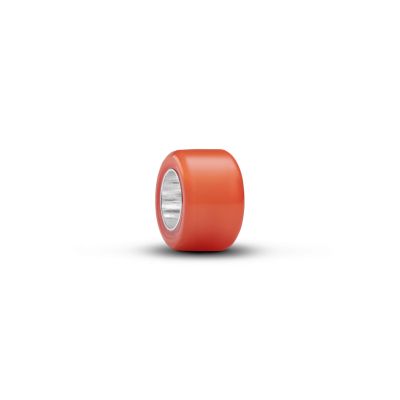Pandora Mini-Charm Damen Orangefarbenes Murano-Glas Silber 794773C04