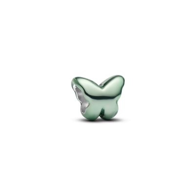 Pandora Mini-Charm Grüner Schmetterling Sterling-Silber 794783C01