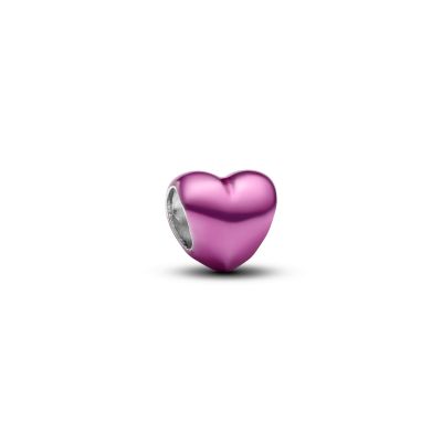 Pandora Mini-Charm Damen Rosafarbenes Herz Sterling-Silber 794785C01