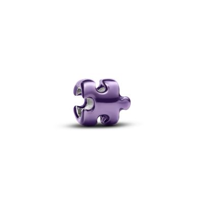 Pandora Mini-Charm Violettes Puzzleteil Sterling-Silber 794816C02