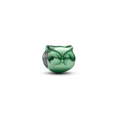 Pandora Mini-Charm Damen Grüne Eule Sterling-Silber 794900C01