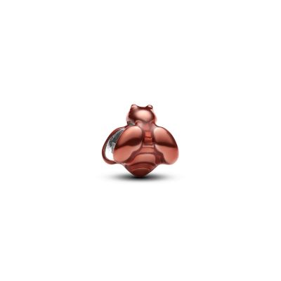 Pandora Mini-Charm Damen Orangefarbene Biene Sterling-Silber 794903C01
