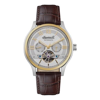 Ingersoll I12101 Herren-Uhr The Tempest Analog Automatik Leder-Armband Ø 44 mm
