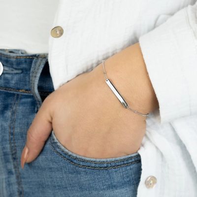 Engelsrufer Armband Damen ID-Plakette Sterling-Silber ERB-ID-LILMOON