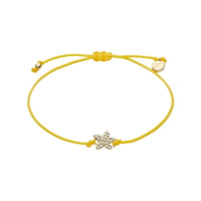 Fossil Armband Sutton Mini Moments Pavé-Blume Metall Goldton JA7308710