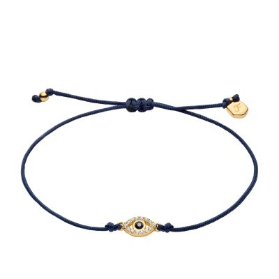 Fossil Armband Damen Sutton Evil-Eye Metall Gold-Ton JA7312710