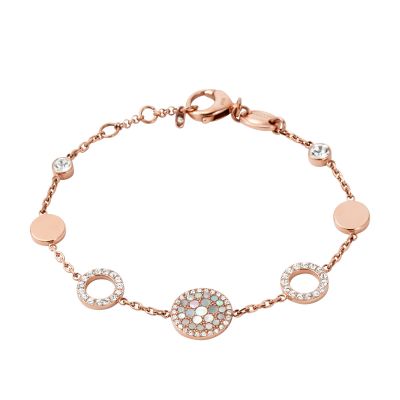 Fossil JF01739791 Armband Damen Vintage Glitz Edelstahl Roségold-Ton