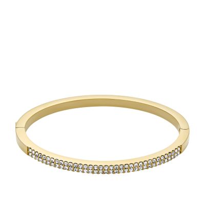 Fossil Armreif Damen Ellis Pavé Glitz Edelstahl Gold-Ton JF04862710
