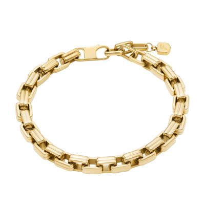 Fossil Armband Damen Raquel Bold Chains Edelstahl Gold-Ton JF04955710 