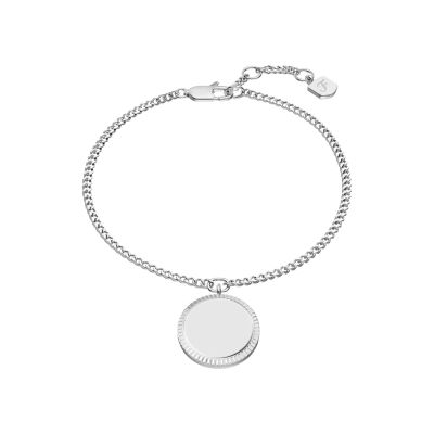 Fossil Armband Damen Ellis Gravierbare Scheibe Edelstahl JF04980040