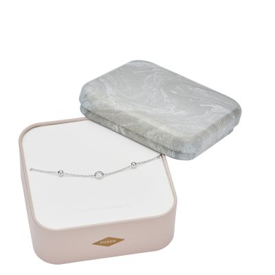 Fossil JFS00452040 Armband Damen Glitz Sterling-Silber 16,5 cm