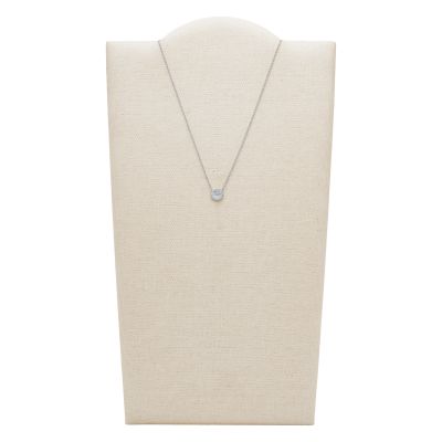 Fossil JFS00520040 Halskette mit Anhänger Damen Perlmutt Silber 45 cm